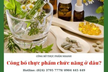 Giấy công bố sản phẩm thực phẩm chức năng
