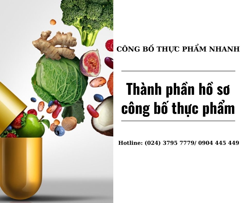 Thành phần hồ sơ công bố thực phẩm