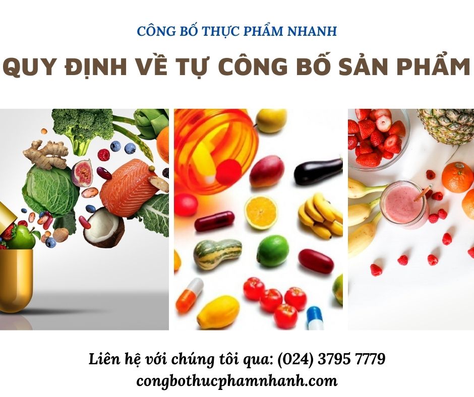 Quy định về tự công bố sản phẩm 